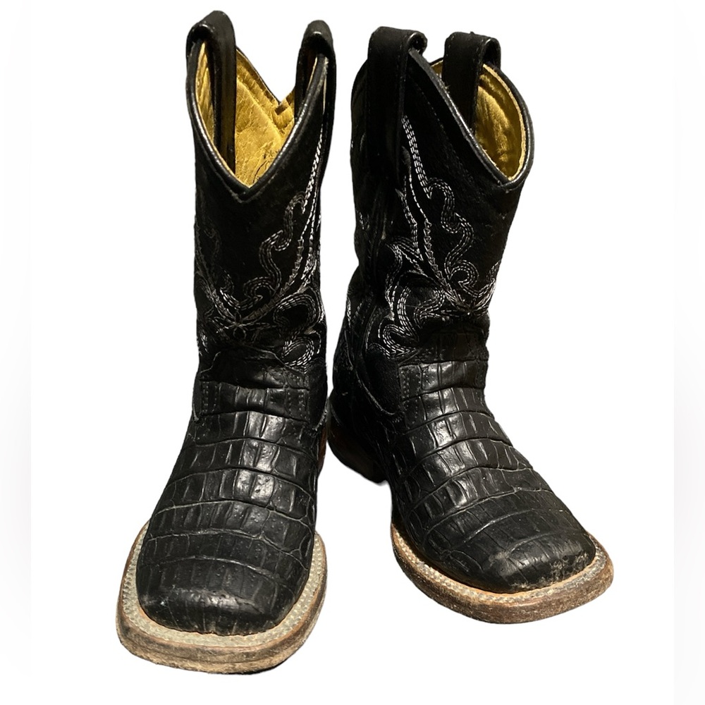Boots cawboy toddler black size 9 15 Mex
